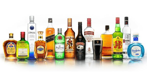 Diageo - verschiedene Sorten