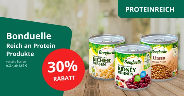 Ernähren Thema "Proteinreich" - Bonduelle 