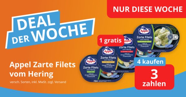 Deal der Woche: Appel Zarte Heringfilets