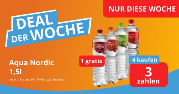 Deal der Woche - Aqua Nordic - 1 Gratis