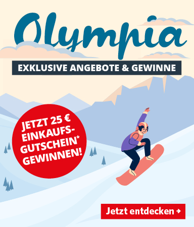 Olympia Aktion: 5x 25 EUR Einkaufsgutscheine zu gewinnen